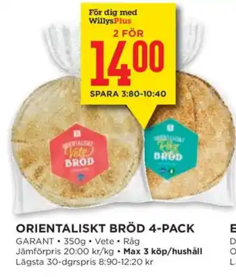 Garant orientaliskt bröd
