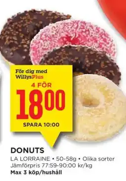 Willys Donuts erbjuda