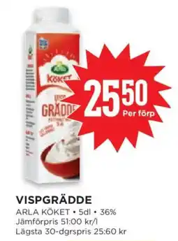 Willys Arla Köket vispgrädde erbjuda