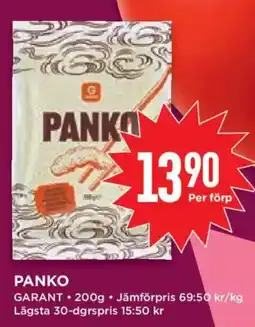 Willys Garant panko erbjuda
