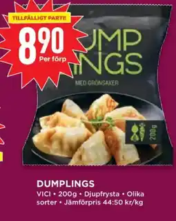 Willys Vici dumplings erbjuda