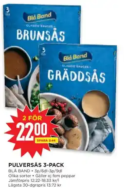Willys Blå Band Pulversås erbjuda