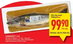 Willys WillysPlus varmrökt lax erbjuda