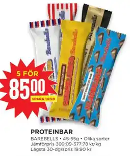 Willys Barebells proteinbar erbjuda