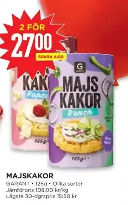 Willys Garant majskakor erbjuda