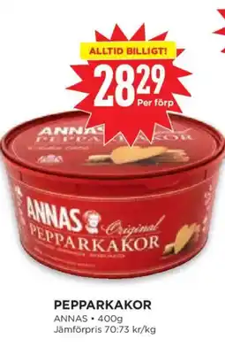 Willys Annas pepparkakor erbjuda