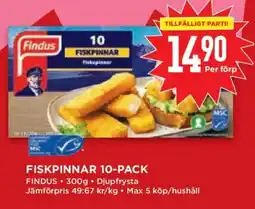 Willys Findus Fiskpinnar erbjuda