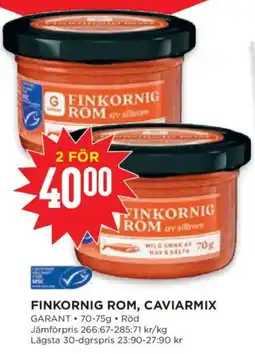 Willys Garant finkornig rom caviarmix erbjuda