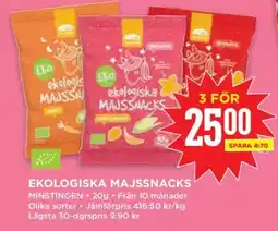 Willys Majssnacks erbjuda