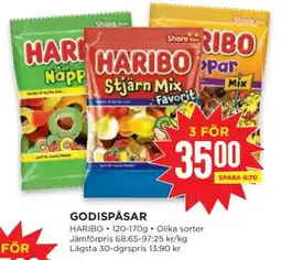 Willys Haribo godispåsar erbjuda