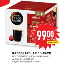 Willys Nestle Dolce Gusto kaffekapslar erbjuda