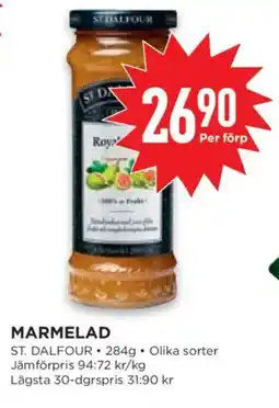Willys St. Dalfour marmelad erbjuda