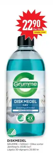 Willys Grumme diskmedel hav erbjuda