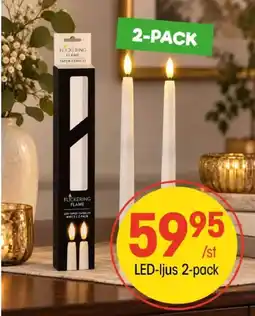 EKO Flickering Flame LED-taper candles erbjuda