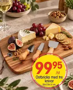 EKO Ostbricka med tre knivar erbjuda