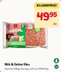 Hemköp Nöt & Grönt färs erbjuda