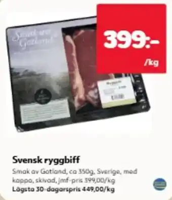 Smak av Gotland ryggbiff