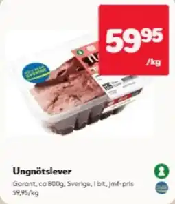 Hemköp Ungnötslever erbjuda
