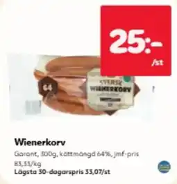 Hemköp Garant wienerkorv erbjuda
