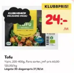 Hemköp Tofu erbjuda