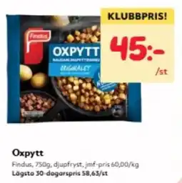 Hemköp Findus Oxpytt erbjuda
