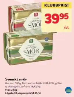 Hemköp Garant smör erbjuda