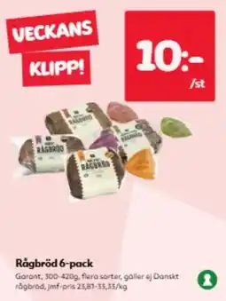 Hemköp Garant rågbröd erbjuda