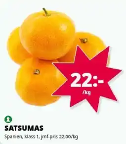 Tempo Satsumas erbjuda