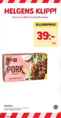 Hemköp Garant Pulled Pork erbjuda