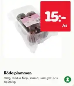 Hemköp Röda plommon erbjuda