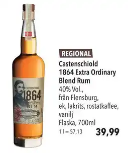 Citti Castenschiold 1864 Extra Ordinary Blend Rum, EUR 39.99 erbjuda