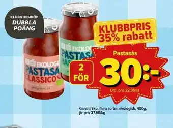 Östenssons Garant Pastasås 400g erbjuda
