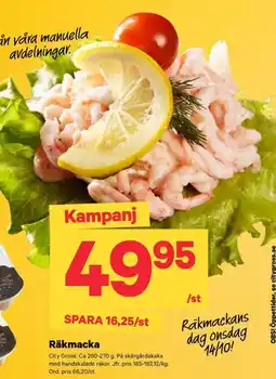 City Gross Räkmacka erbjuda