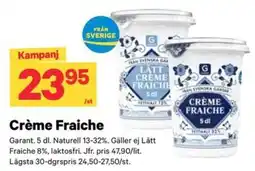 City Gross Garant crème fraiche erbjuda