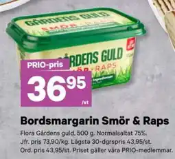 City Gross Flora bordsmargarin smör & raps erbjuda