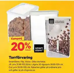 City Gross SmartStore torrförvaring erbjuda