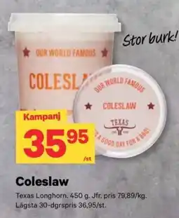 City Gross Texas Longhorn Coleslaw erbjuda