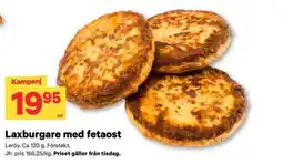 City Gross Leröy Laxburgare med fetaost erbjuda