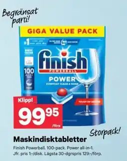 City Gross Finish maskindisktabletter erbjuda