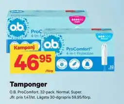 City Gross O.B. Tamponger erbjuda