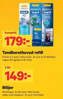 City Gross Oral-B tandborstthuvud refill erbjuda