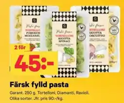 City Gross Garant fylld pasta erbjuda
