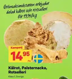 City Gross Grönsaks mästaren kålrot palsternacka rotselleri erbjuda
