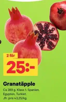 City Gross Granatäpple erbjuda