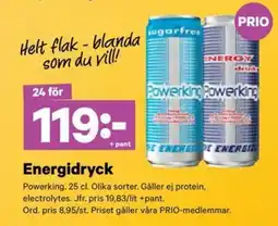 City Gross Powerking energidryck erbjuda