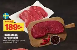 City Gross Texassteak, Vardagsbiff erbjuda
