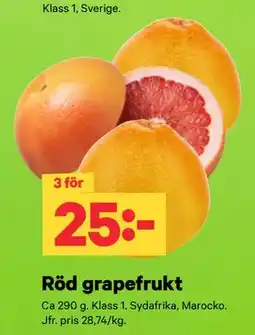 City Gross Röd grapefrukt erbjuda