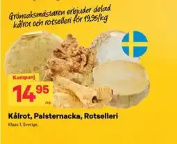 City Gross Kålrot, Palsternacka, Rotselleri erbjuda
