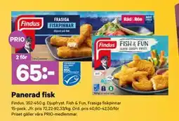 City Gross Panerad fisk, Pris i appen erbjuda