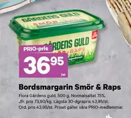 City Gross Bordsmargarin Smör & Raps, Pris i appen erbjuda